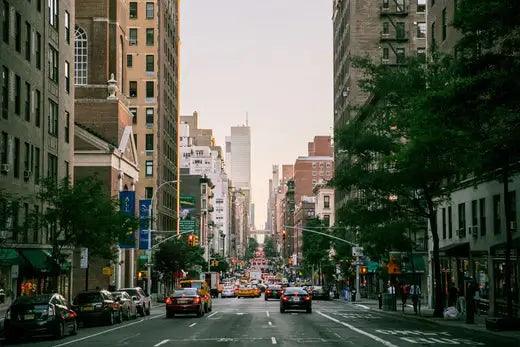 city busy street